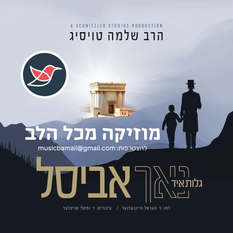 עטיפת האלבום של 01 הרב שלמה טויסיג בסינגל חדש וקיצבי – נאך אביסל
