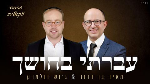 עטיפת האלבום של מאיר בן דרור & ג'וש וולמרק - עברתי בחושך - ווקאלי
