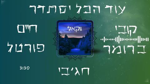 עטיפת האלבום של חג'בי, קובי ברומר, חיים פורטל - עוד הכל יסתדר - ווקאלי