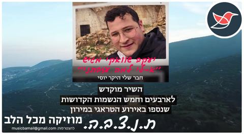 עטיפת האלבום של יעקב שוואקי מגיש  א-לי למה עזבתני  לזכר הקדושים מאסון מירון