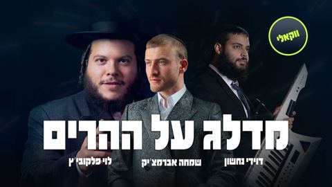 עטיפת האלבום של דוידי נחשון, שמחה אברמצ'יק, לוי פאלקאוויטש - מדלג על ההרים - ווקאלי