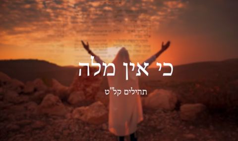 עטיפת האלבום של כי אין מלה בלשוני