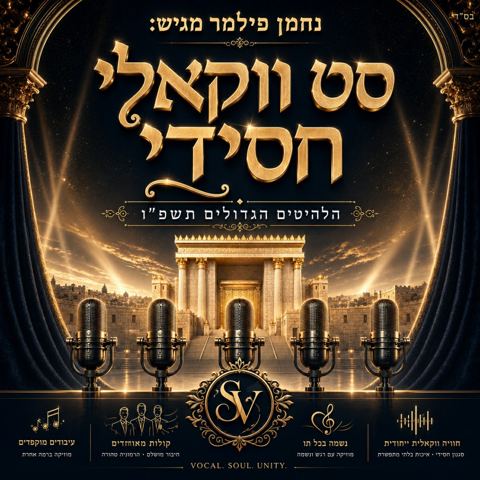 עטיפת האלבום של נחמן פילמר - סט ווקאלי חסידי תשפ''ו