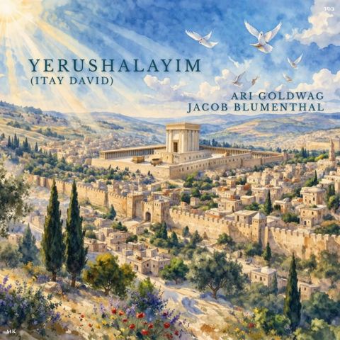 עטיפת האלבום של ארי גולדוואג & יעקב בלומנטל - ירושלים - ווקאלי