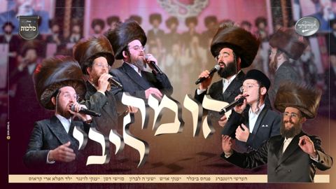 עטיפת האלבום של הערשי רוטנברג, פנחס ביכלר, יענקי אויש, ישעיה לברון, מוישי דמן, יענקי לוינגר, ארי קראוס, מקהלת מלכות, מקהלת חסידימלעך - הומה ליבי - ווקאלי