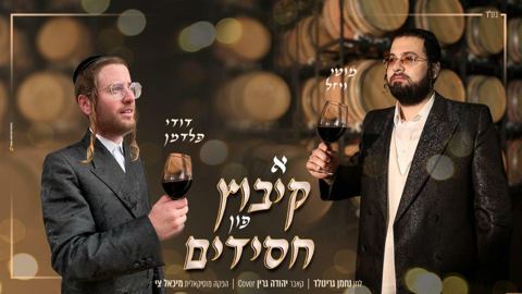 עטיפת האלבום של - מוטי ויזל ודודי פלדמן - א קיבוץ פון חסידים - חסידי