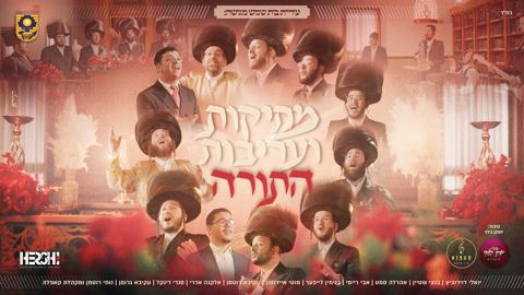עטיפת האלבום של יואלי דוידוביץ, בנצי שטיין, אהר'לע סאמעט, אבי ריימי, בנימין לייפער, מוטי איידנסון, עקיבא רוטמן, אלקנה אדרי, סנדי דינקל, עקיבא גרומן, נותי רוטמן ומקהלת קאפלה - מתיקות ועריבות התורה