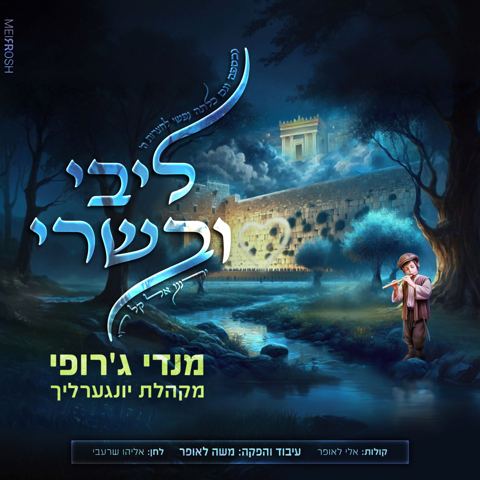 עטיפת האלבום של מנדי ג'רופי & מקהלת יונגערליך - ליבי ובשרי