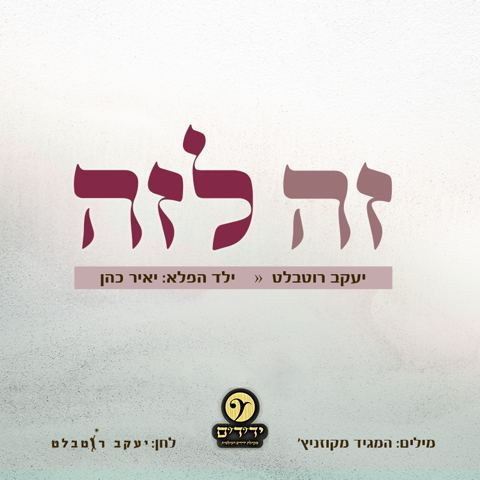 עטיפת האלבום של יעקב רוטבלט & יאיר כהן - זה לזה