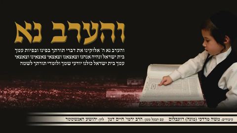עטיפת האלבום של - מונה רוזבלום ובעלה מנגן ר ירמיה דמן - והערב נא - חסידי