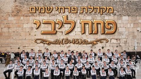 עטיפת האלבום של מקהלת פרחי שמים - פתח ליבי